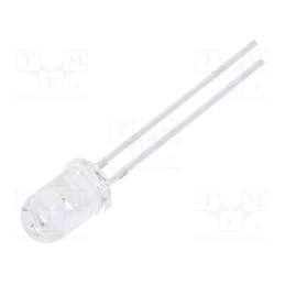 10 pcs : TSHG6410 - IR transmitter, 5mm, 875nm, transparent, 65mW, 12°, THT