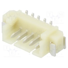 10 pcs : 125SH-A-05-TS-SMT - Socket, wire-board, male, 1.25mm, PIN: 5, SMT, 125V, 1A, tinned