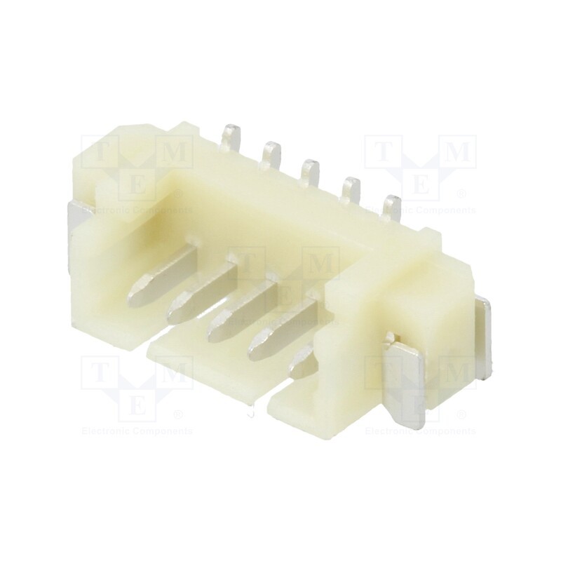 10 pcs : 125SH-A-05-TS-SMT - Socket, wire-board, male, 1.25mm, PIN: 5, SMT, 125V, 1A, tinned