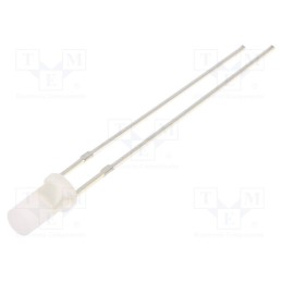 10 pcs : OSB5SA3NE2A - LED, 3mm, blue, 230÷330mcd, 140°, Front: flat, 2.8÷3.6V