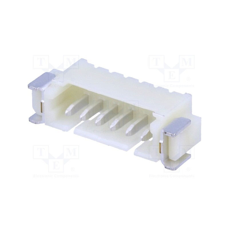 10 pcs : 125SH-A-06-TR-SMT - Socket, wire-board, male, 1.25mm, PIN: 6, SMT, 250V, 1A, tinned