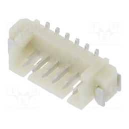 10 pcs : 125SH-A-06-TS-SMT - Socket, wire-board, male, 1.25mm, PIN: 6, SMT, 125V, 1A, tinned
