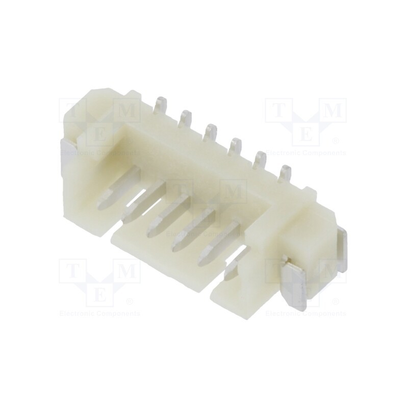 10 pcs : 125SH-A-06-TS-SMT - Socket, wire-board, male, 1.25mm, PIN: 6, SMT, 125V, 1A, tinned