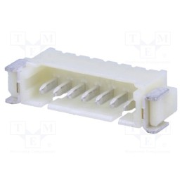10 pcs : 125SH-A-07-TR-SMT - Socket, wire-board, male, 1.25mm, PIN: 7, SMT, 250V, 1A, tinned