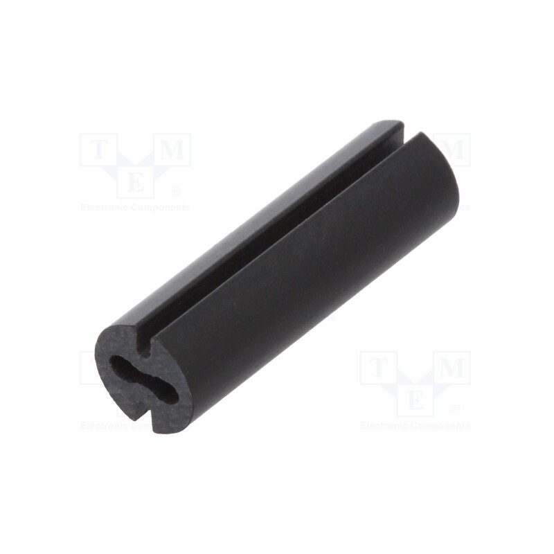50 pcs : 8GE04V80554 - Spacer sleeve, LED, Øout: 4.8mm, ØLED: 3mm, L: 16mm, black, UL94V-0