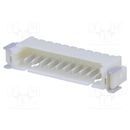 10 pcs : 125SH-A-10-TR-SMT - Socket, wire-board, male, 1.25mm, PIN: 10, SMT, 250V, 1A, tinned