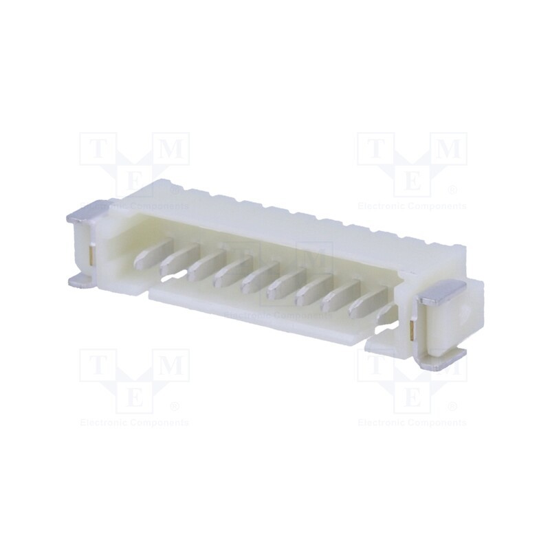 10 pcs : 125SH-A-10-TR-SMT - Socket, wire-board, male, 1.25mm, PIN: 10, SMT, 250V, 1A, tinned