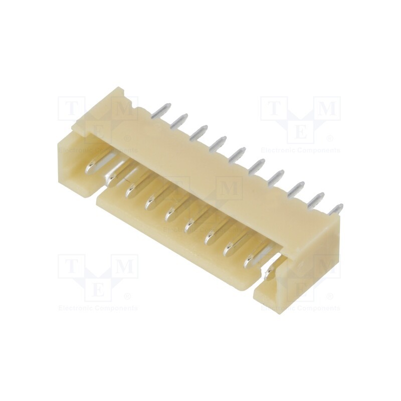 10 pcs : 125SH-A-10-TS - Socket, wire-board, male, 1.25mm, PIN: 10, THT, 125V, 1A, tinned