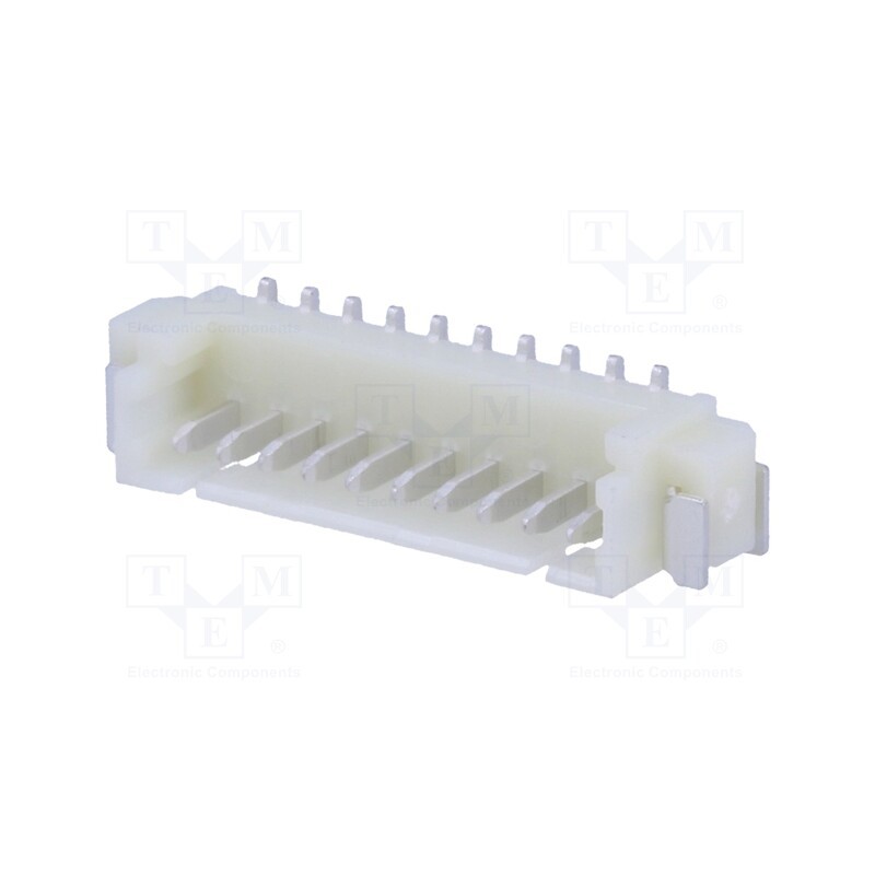 10 pcs : 125SH-A-10-TS-SMT - Socket, wire-board, male, 1.25mm, PIN: 10, SMT, 125V, 1A, tinned