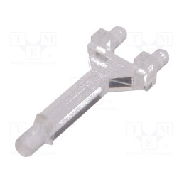 50 pcs : FIX-LEM-69 - Fiber for LED, round, Ø: 3mm, with PCB mounting, Ømount.hole: 3mm