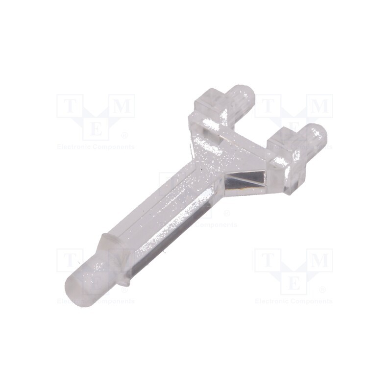 50 pcs : FIX-LEM-69 - Fiber for LED, round, Ø: 3mm, with PCB mounting, Ømount.hole: 3mm