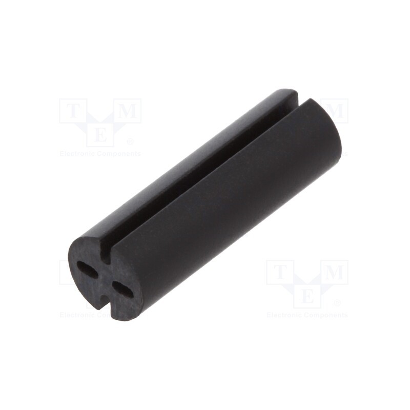 50 pcs : 8GE04V80568 - Spacer sleeve, LED, Øout: 5.1mm, ØLED: 5mm, L: 16mm, black, UL94V-0
