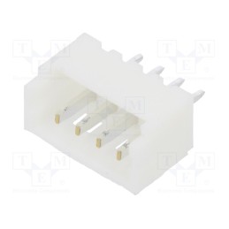 20 pcs : 125SH-B-04-TS - Socket, wire-board, male, 1.25mm, PIN: 4, THT, 125V, 1A, tinned