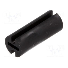 100 pcs : FIX-LEDH-11 - Spacer sleeve, LED, Øout: 4.5mm, ØLED: 3mm, L: 11mm, black, UL94V-2