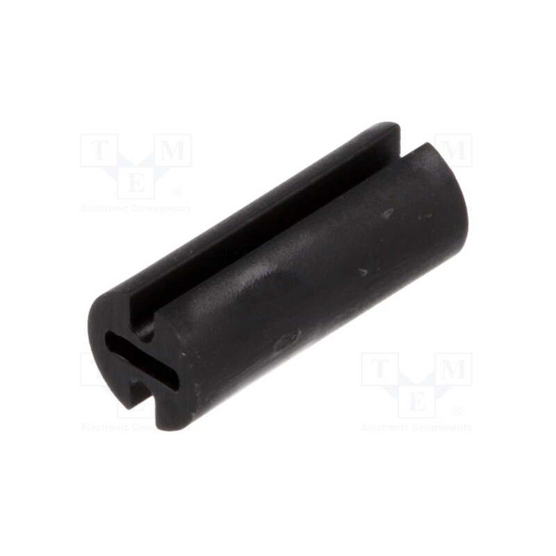 100 pcs : FIX-LEDH-11 - Spacer sleeve, LED, Øout: 4.5mm, ØLED: 3mm, L: 11mm, black, UL94V-2