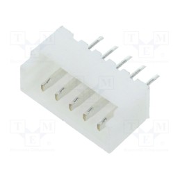 20 pcs : 125SH-B-05-TS - Socket, wire-board, male, 1.25mm, PIN: 5, THT, 125V, 1A, tinned