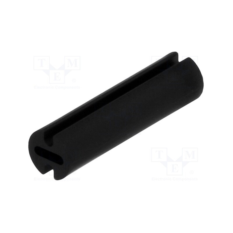 100 pcs : FIX-LEDH-17 - Spacer sleeve, LED, Øout: 4.5mm, ØLED: 3mm, L: 17mm, black, UL94V-2