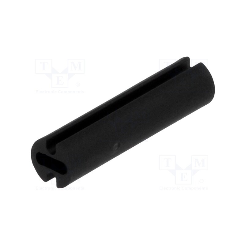 100 pcs : FIX-LEDH-18 - Spacer sleeve, LED, Øout: 4.5mm, ØLED: 3mm, L: 18mm, black, UL94V-2