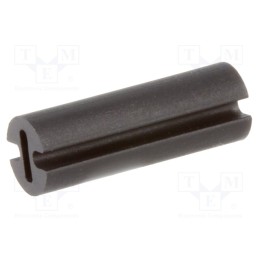 100 pcs : FIX-LEDH-13 - Spacer sleeve, LED, Øout: 4.5mm, ØLED: 3mm, L: 13mm, black, UL94V-2