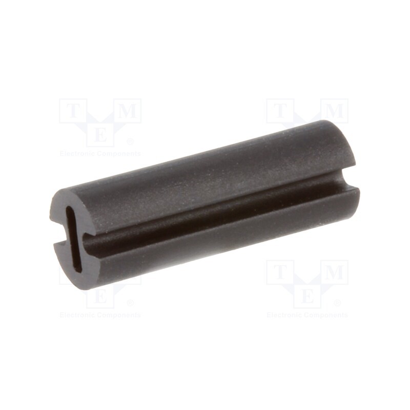 100 pcs : FIX-LEDH-13 - Spacer sleeve, LED, Øout: 4.5mm, ØLED: 3mm, L: 13mm, black, UL94V-2