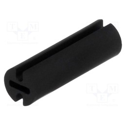 100 pcs : FIX-LEDH-14 - Spacer sleeve, LED, Øout: 4.5mm, ØLED: 3mm, L: 14mm, black, UL94V-2