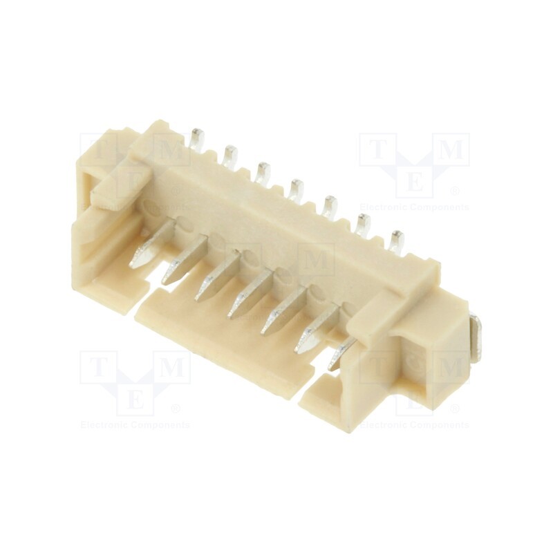 10 pcs : 125SH-B-07-TS-SMT-T/R - Socket, wire-board, male, 1.25mm, PIN: 7, SMT, 250V, 1A, tinned