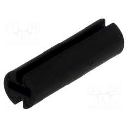 100 pcs : FIX-LEDH-15 - Spacer sleeve, LED, Øout: 4.5mm, ØLED: 3mm, L: 15mm, black, UL94V-2