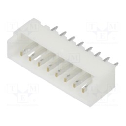 10 pcs : 125SH-B-08-TS - Socket, wire-board, male, 1.25mm, PIN: 8, THT, 125V, 1A, tinned