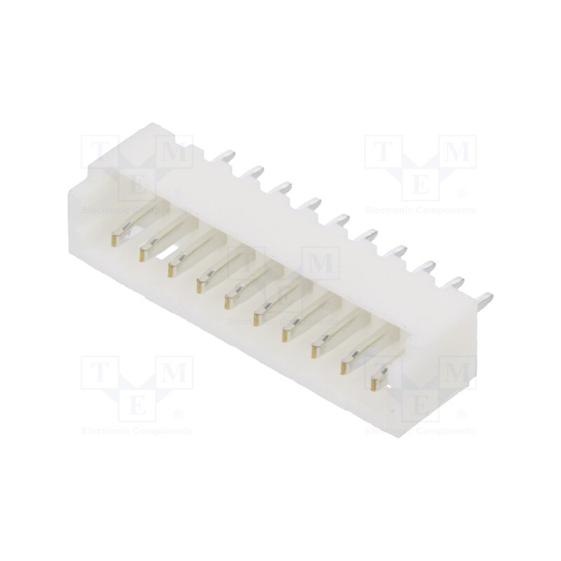 10 pcs : 125SH-B-10-TS - Socket, wire-board, male, 1.25mm, PIN: 10, THT, 125V, 1A, tinned