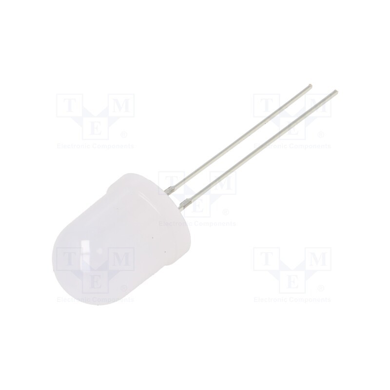 10 pcs : OS5YAAA132A - LED, 10mm, yellow, 14400÷18000mcd, 30°, Front: convex, 1.8÷2.6V