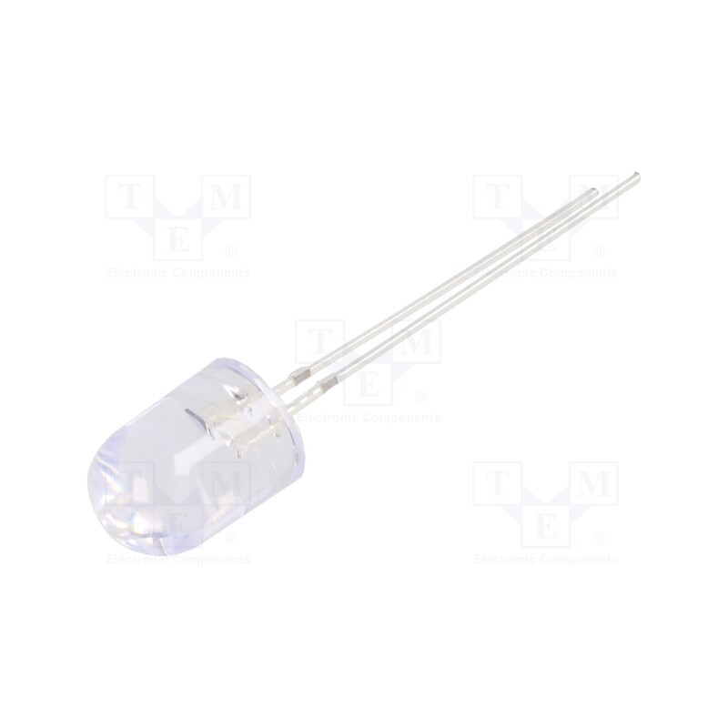 10 pcs : OSR5PA8B31B-CRLED14 - CRLED, 8mm, red, 7000mcd, 30°, Front: convex, 20V, No.of term: 2