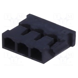 20 pcs : 12CH-A4-03-BK - Plug, wire-board, female, 1.2mm, PIN: 3, IDC, for cable, -25÷85°C