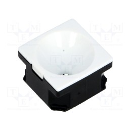 10 pcs : CA11525_LAURA-R-W -AS - LED lens, square, transparent, LED CREE,LED SEOUL, XP-E,XP-G,Z5