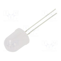10 pcs : OS5RAAA132A - LED, 10mm, red, 14400÷18000mcd, 30°, Front: convex, 1.8÷2.6V, 130mW