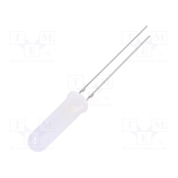 10 pcs : OSW5DK6EE2A - LED, 5mm, white cold, 500÷750mcd, 140°, Front: convex, 2.7÷3.4V