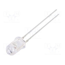 10 pcs : OS5OKP5161A - LED, 5mm, orange, 2180÷3000mcd, 60°, Front: convex, 1.8÷2.6V
