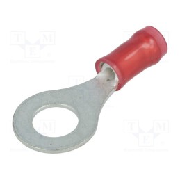 20 pcs : 130046 - Tip: ring, M6, Ø: 6.35mm, 0.26÷1.65mm2, crimped, for cable, tinned