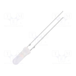 10 pcs : OSK5DK6CF2A - LED, 3mm, pink, 220÷330mcd, 150°, Front: convex, 2.7÷3.4V