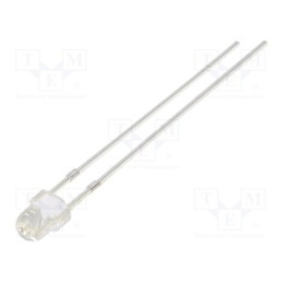 10 pcs : OSB5SA3VA1A - LED, 3mm, blue, 500mcd, 100°, Front: convex, 2.9V, No.of term: 2
