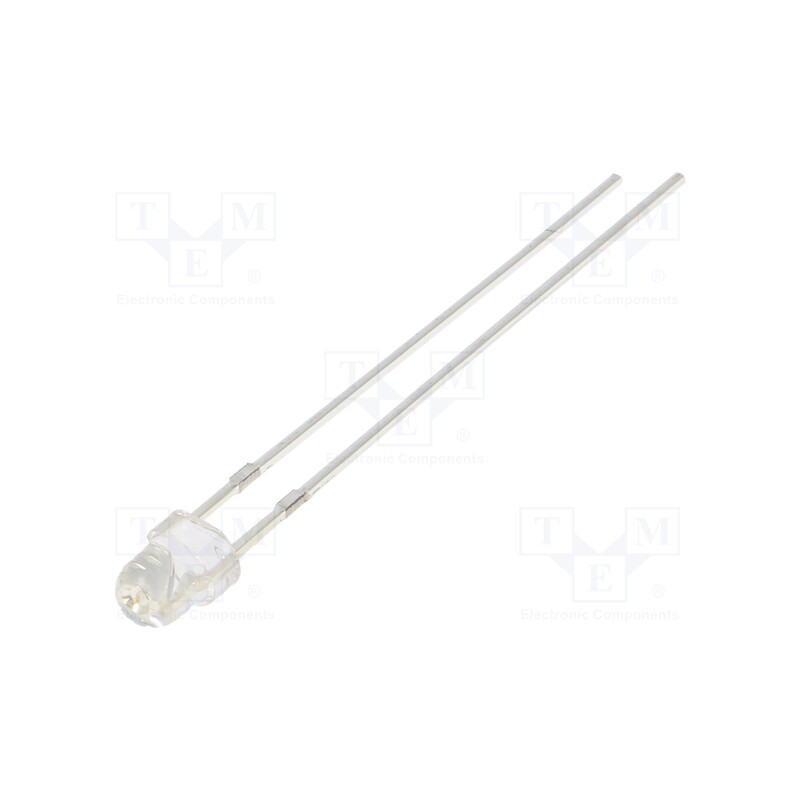10 pcs : OSB5SA3VA1A - LED, 3mm, blue, 500mcd, 100°, Front: convex, 2.9V, No.of term: 2