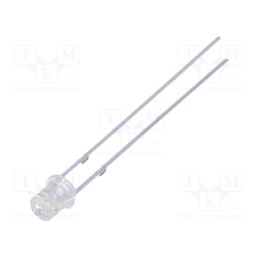 10 pcs : OSOOJ234E1A - LED, 3mm, orange, 220÷330mcd, 140°, Front: flat, 1.8÷2.6V