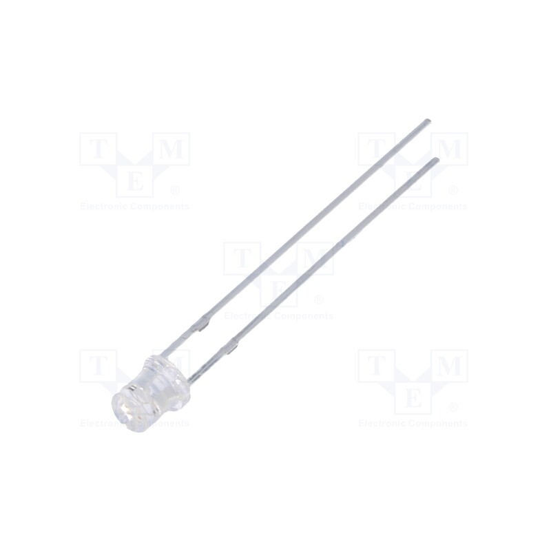10 pcs : OSRRR234E1A - LED, 3mm, red, 220÷330mcd, 140°, Front: flat, 1.8÷2.6V, No.of term: 2