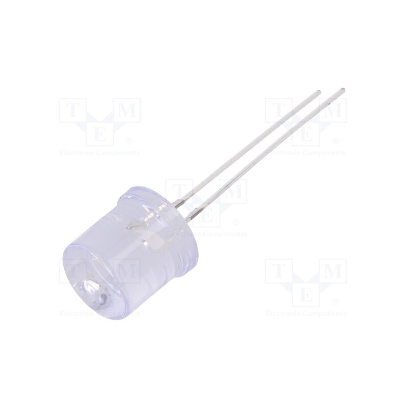 10 pcs : OSY5PAA6A1A - LED, 10mm, yellow, 1120÷1560mcd, 100°, Front: flat, 1.8÷2.6V