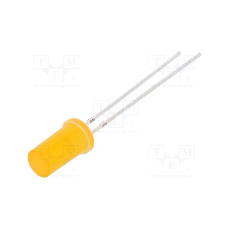 10 pcs : OSOOR25TK4A - LED, 4.8mm, orange, 150÷220mcd, 180°, Front: flat, 1.8÷2.6V