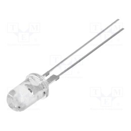 10 pcs : OSG59A5111P - LED, 5mm, green, 120000÷140000mcd, 15°, Front: convex, 2.8÷3.6V
