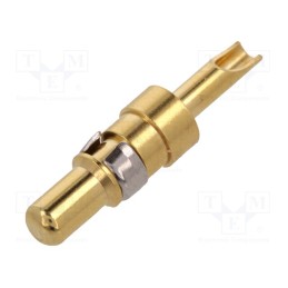 10 pcs : 131C10019X - Contact, male, copper alloy, gold-plated, 20AWG÷16AWG, soldering