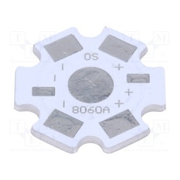 20 pcs : OSMCPCB8060A - STAR pcb for high power LEDs, LED 3W-5W