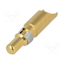 10 pcs : 131C10049X - Contact, male, copper alloy, gold-plated, 10AWG÷8AWG, soldering