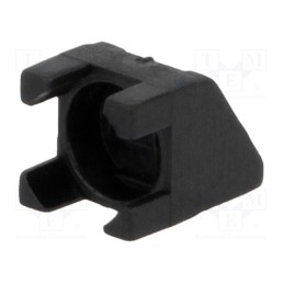 100 pcs : FIX-LED1L-2.5 - LED housing, 5mm, polyamide, angular, black, UL94V-2, H: 6.2mm