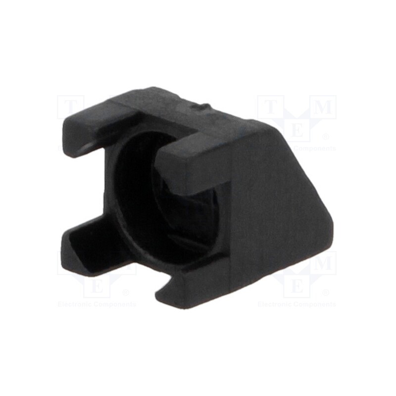 100 pcs : FIX-LED1L-2.5 - LED housing, 5mm, polyamide, angular, black, UL94V-2, H: 6.2mm